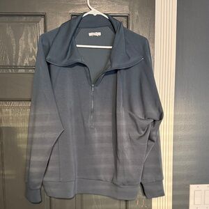 Maurices Women's Blue Quarter-Zip Sweatshirt